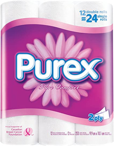PUREX BATH TISSUE DOUBLE ROLL [12 ea]