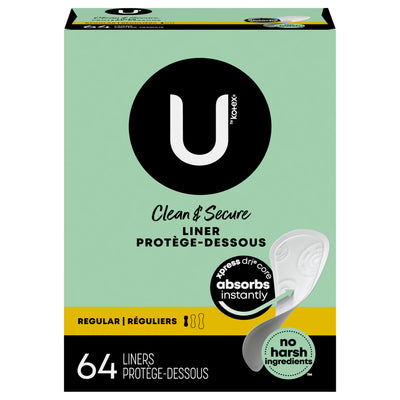 U by KOTEX PANTY LINERS [64 ea]