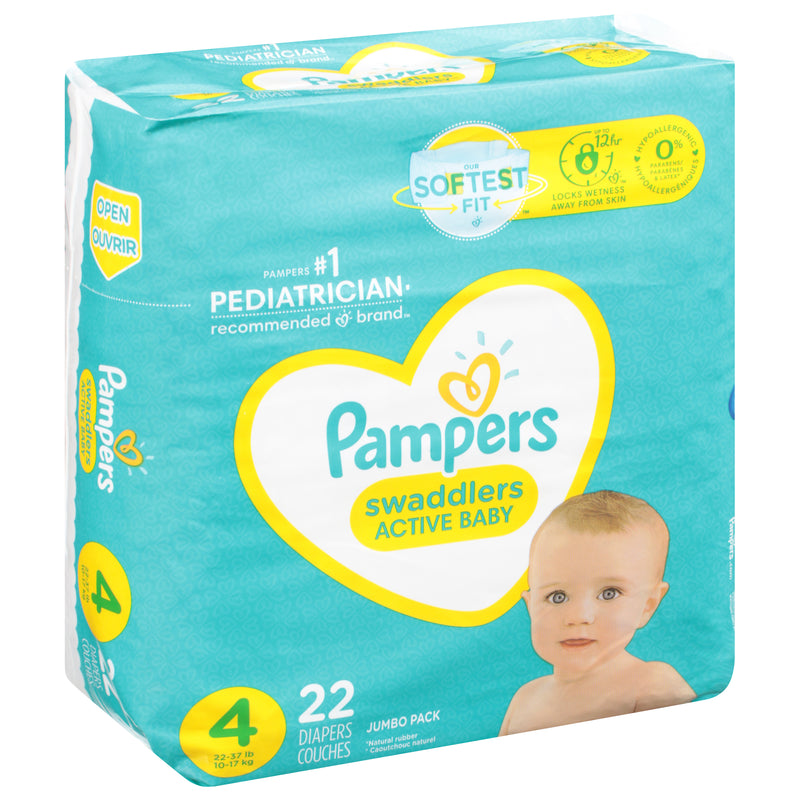 PAMPERS SWADDLER JMB SIZE 4 [22 ea]