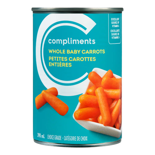 COMPLIMENTS WHOLE BABT CARROTS [398 ml]