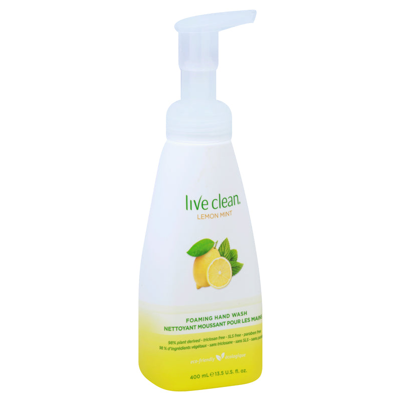 LIVE CLN HAND WASH LEMON MINT