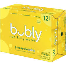 BUBLY SPARKLING WATER PINEAPPL [12 EA]