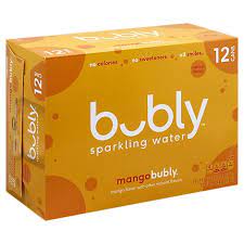 BUBLY SPRK WATER MANGO 12pk