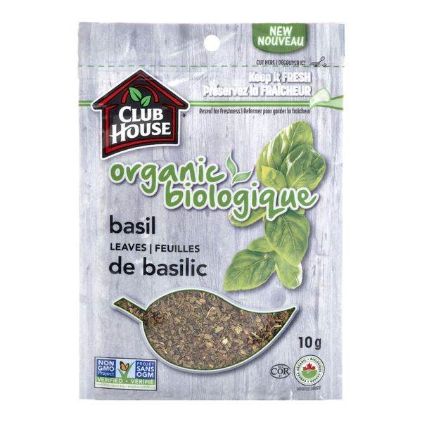 CLUBHOUSE BASIL LEAVES ORGNIC [10 g]