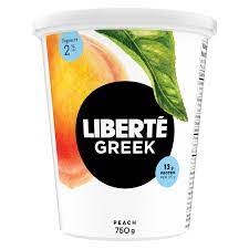 LIBERTE GREEK 2% PEACH YOGURT