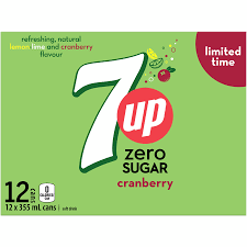 7-UP ZERO CRANBERY 12PACK CAN [12 EA]