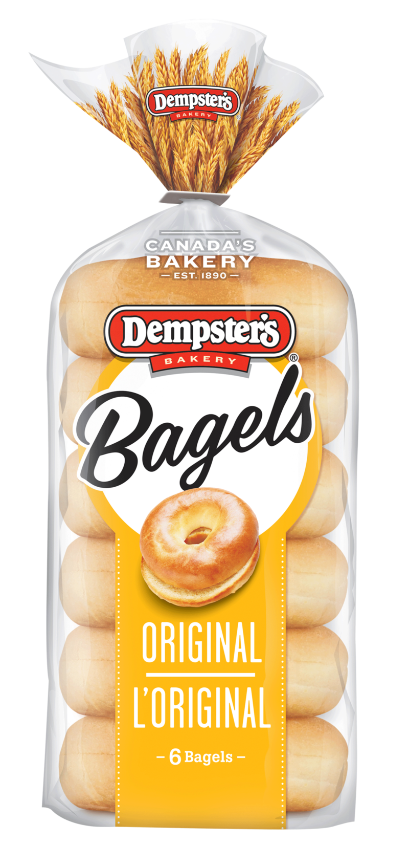 DEMPSTERS ORGINAL BAGELS. [6 EA]