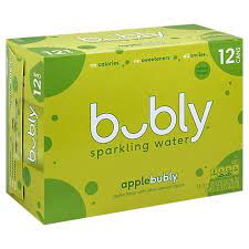 BUBLY SPRKLNG WTR APPLE +depo