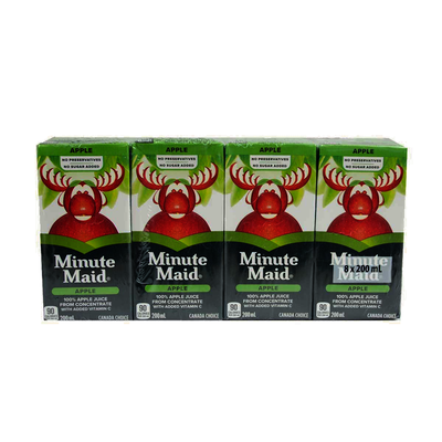 MINMAID APPLE JUICE 200ML/8PK [8 pcs]