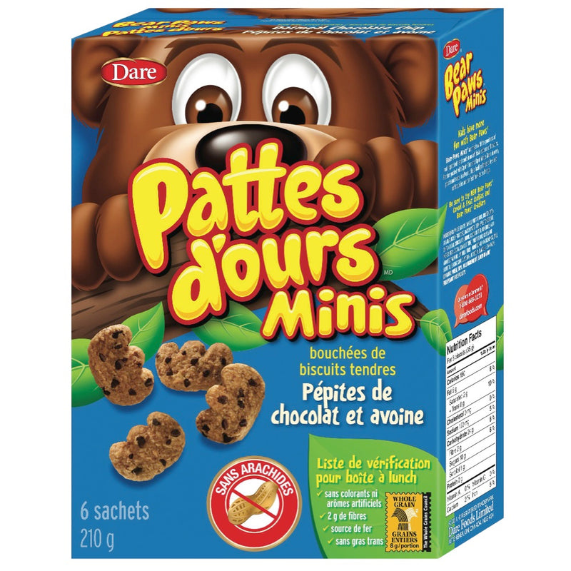 DARE BEAR PAWS MINIS OTML CHOC [168 g]