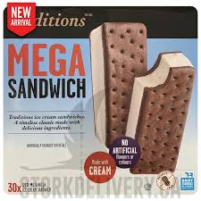 TRADITIONS MEGA ICECREAM SANDW [30 EA]