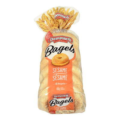 DEMPSTERS SESAME BAGELS [6 EA]