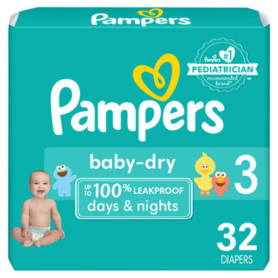 Pampers Baby-Dry Jumbo Size 3 [32 ea]