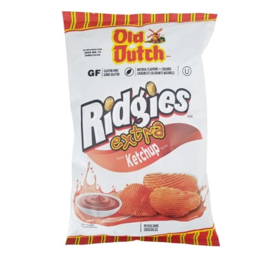 Old Dutch Ridgies Extra Ketchup Potato Chips, 1 ct