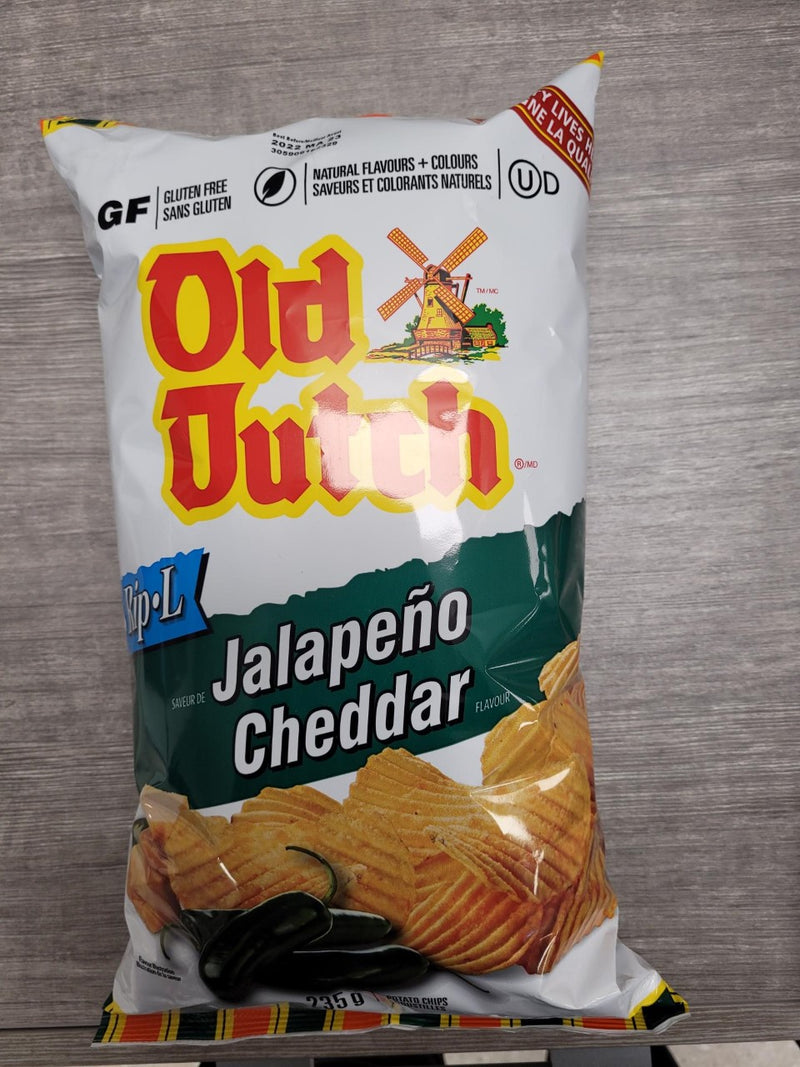 OLD DUTCH JALAPENO RIPPLE CHIP [235 g]