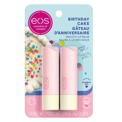 EOS LIP BALM BDAY CAKE 2PKG [8 g]