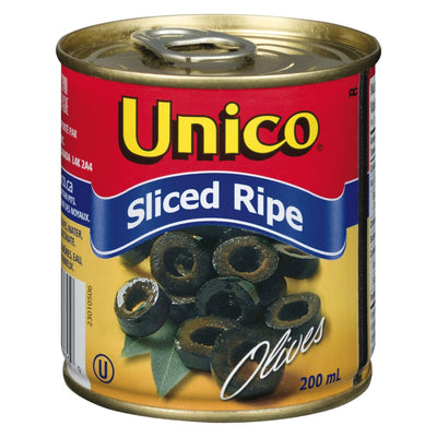 UNICO SLICED RIPE BLACK OLIVES [200 ml]