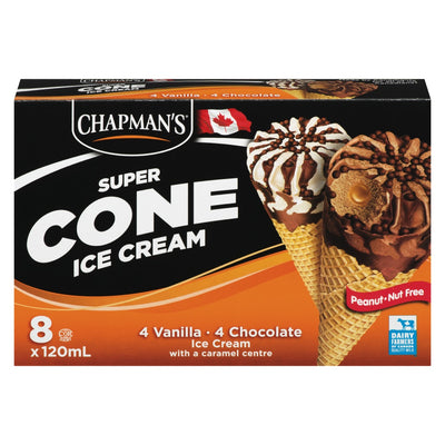 CHAPMANS SUPER CONES VANILA & [1.62 EA]