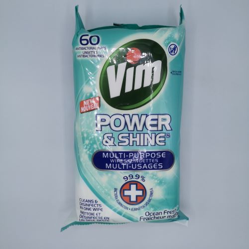 VIM WIPES MULTI PWR ANTIBAC [60 EA]