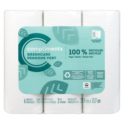 COMP GRN PAPERT TOWELS JUMBO [6 ea]