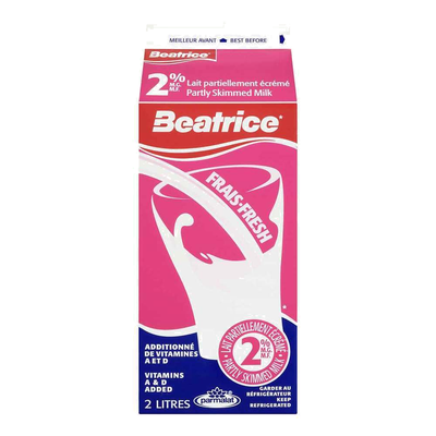 BEATRICE 2% 2 LITRE MILK