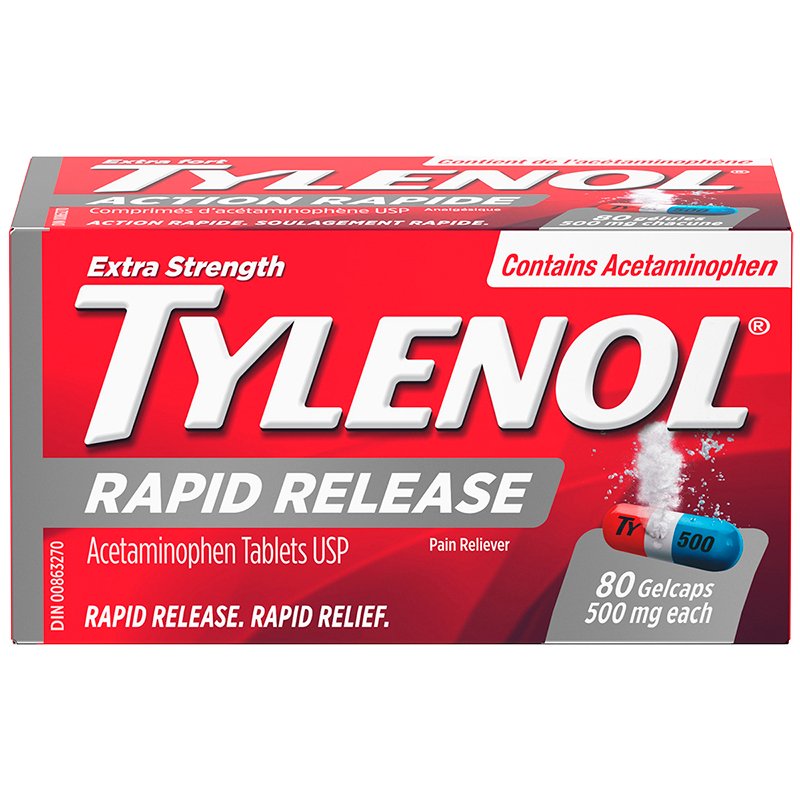 TYLENOL RAPID RELEASE GELS 24