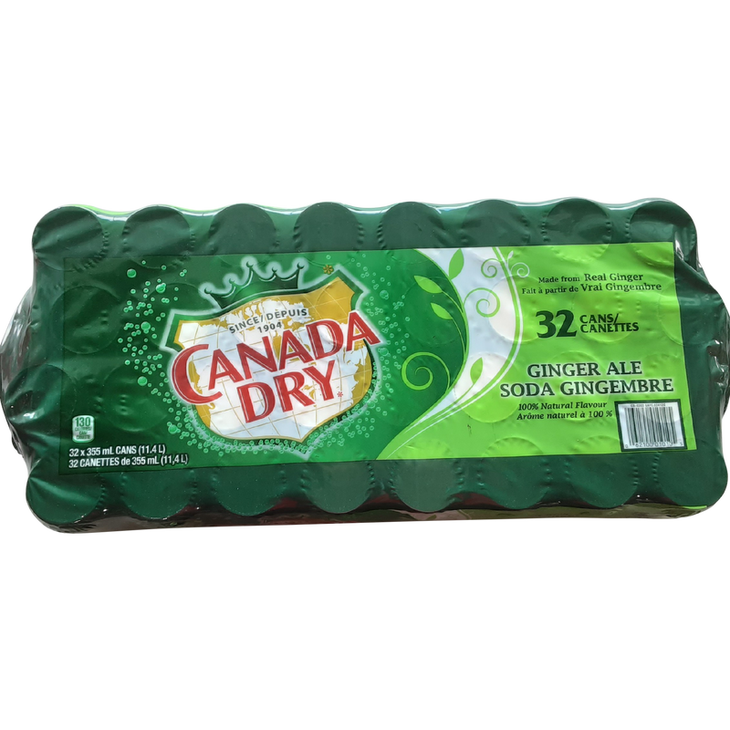 32 PACK CANADA DRY GINGER ALE [32 pcs]