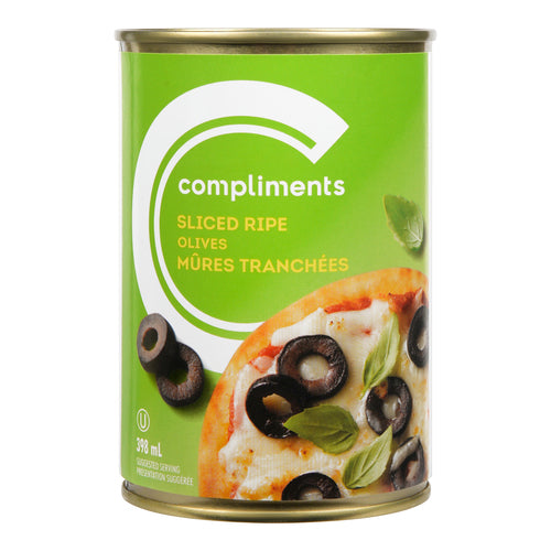 COMPLIMENTS SLICED RIPE OLIVES [398 ml]