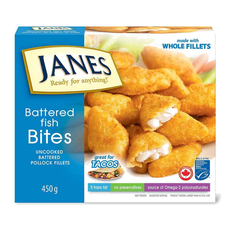 jJANES BATTERED FISH BITES [450 g]