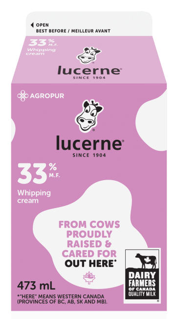 LUCERNE 473MLS WHIP CREAM 33% [473 ml]