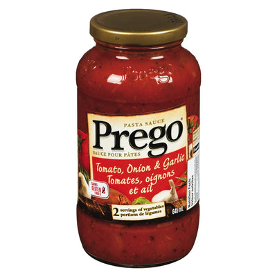 PREGO TOMATO/ONION/GARLIC SAUC [645 ml]