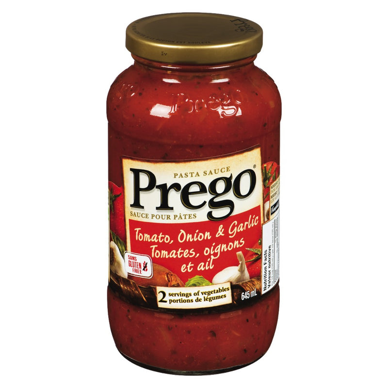 PREGO TOMATO/ONION/GARLIC SAUC [645 ml]