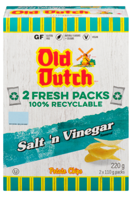 Old Dutch Salt 'N Vinegar, 2 ct
