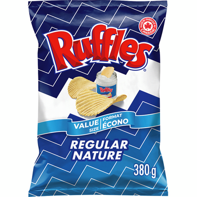 VALUE SIZE RUFFLES REG CHIPS [450 g]