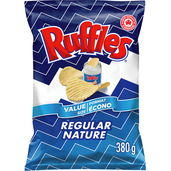 VALUE SIZE RUFFLES REG CHIPS [450 g]