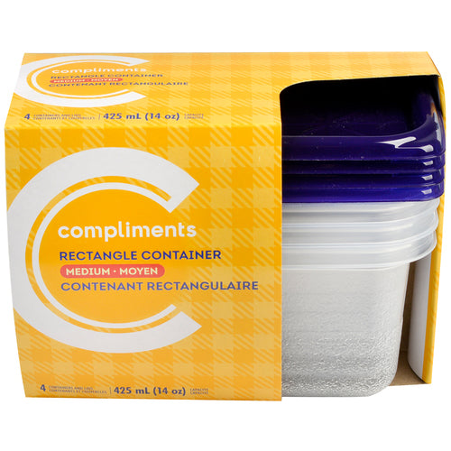 COMP CONTAINER RECTANGLE MED [1 l]