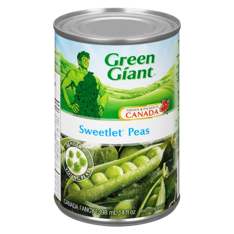 GREEN GIANT SWEETLET PEAS [398 ml]