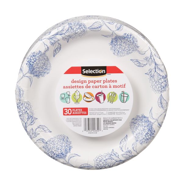 Selection Design Paper Plates, 300 ct