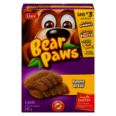 DARE BEAR PAWS BANANA BREAD 24 [240 g]