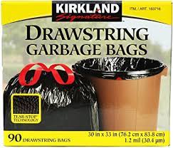 KIRKLAND GARBAGE BAG DRWSTRNG [90 pcs]