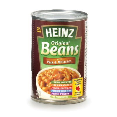 HNZ BEANS ORG W PORK/MOLASSES [398 ml]