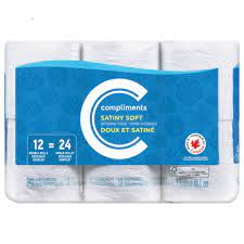 COMP BATHROOM TISSUE SANITY [12 ea]