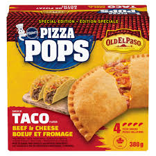 PILLSBURY TACO PIZZA POPS 4CT [380 g]