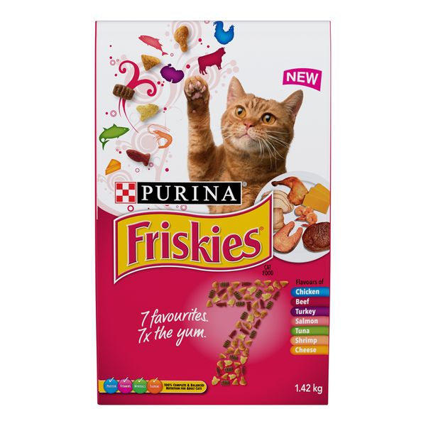 FRISKIES CAT FOOD DRY 1.42KG [1.02 kg]