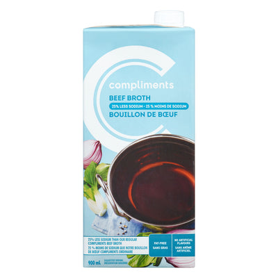 COMP BROTH BEEF REDUCED SODIUM [900 ml]