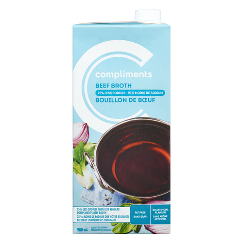 COMP BROTH BEEF REDUCED SODIUM [900 ml]