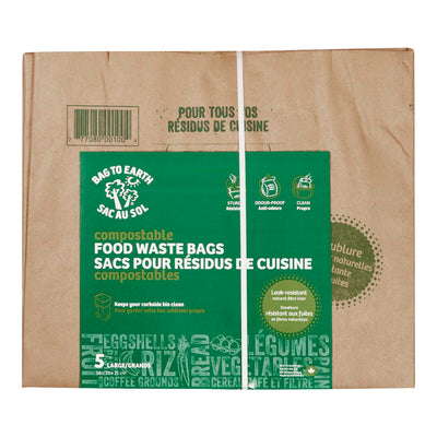 COMPOSTABLE FOOD WASTE BAGS 5P [5 ea]
