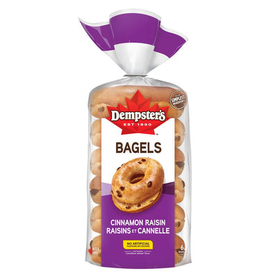 DEMPSTERS CINAMON RAISIN BAGEL [6 EA]