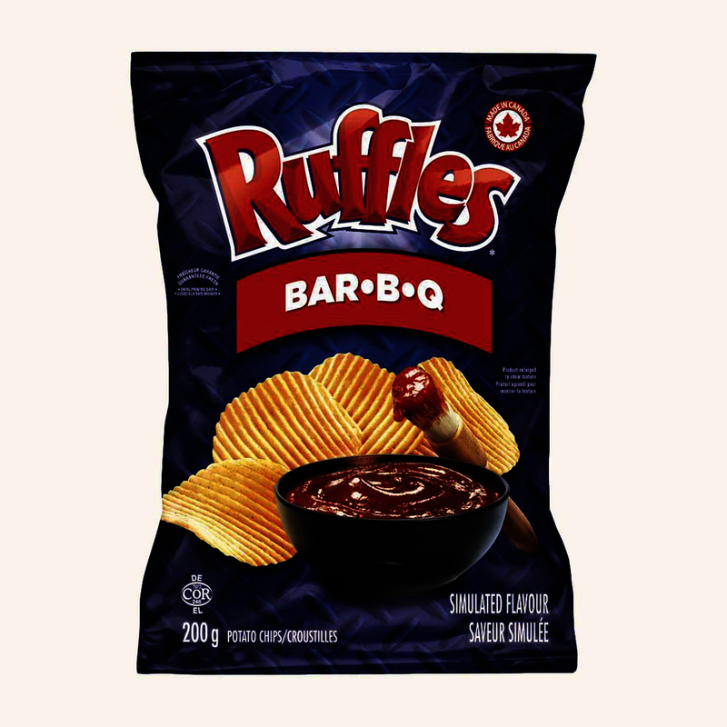 RUFFLES BBQ CHIPS 200g [200 g]