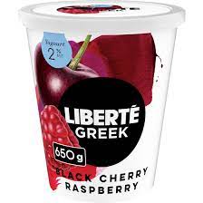 LIBERTE GREEK YOGURT 2% RASPBERRY CHERRY